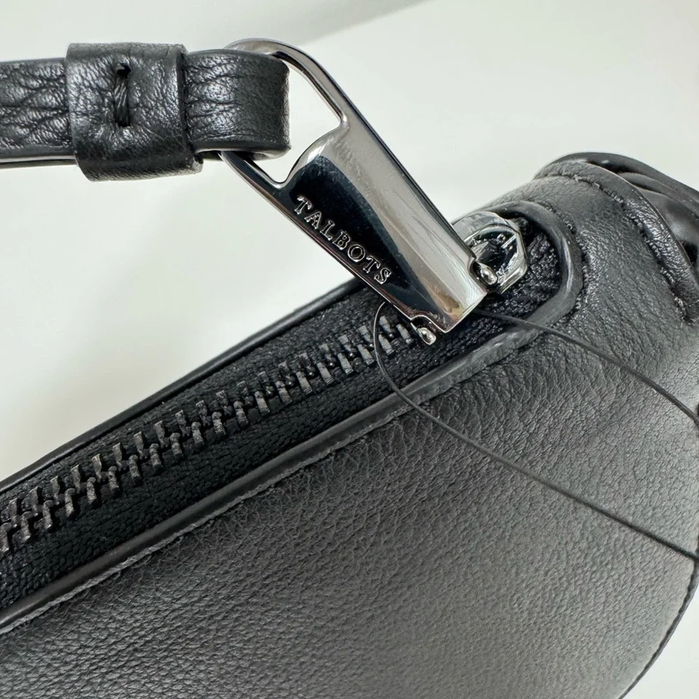 Talbots Leather‎ Moon Bag Wristlet Clutch
